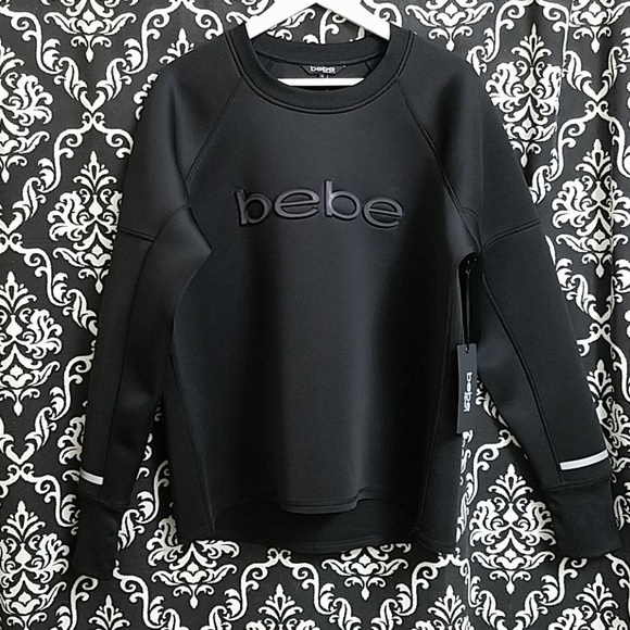 bebe Sweaters - NWT BEBE SPORT ] BLACK LONG SLEEVE SWEATER